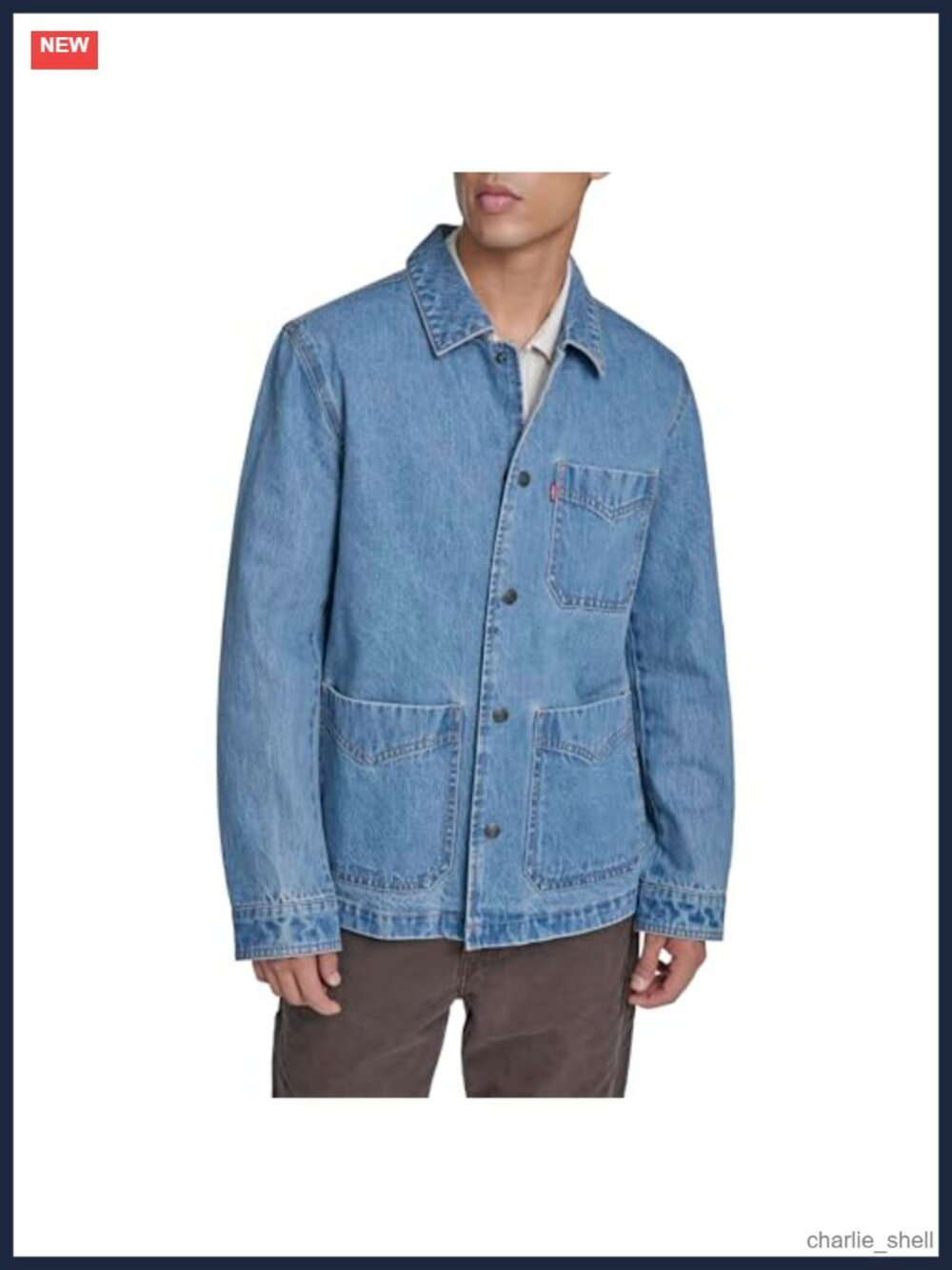 Levi's Lightweight Chore Coat Snap Front Utility Jacket